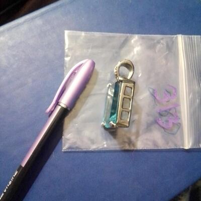 Very Large London Blue Topaz Pendant