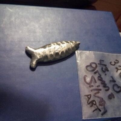 Recovered Silver HandMade Arrowhead Art Piece