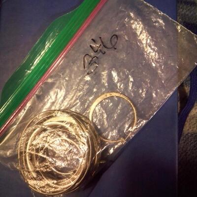 Scrap Silver Hoop Earrings