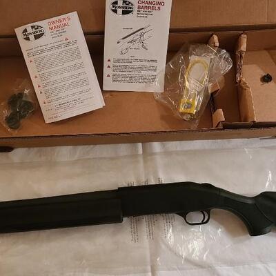 Firearm: Mossberg 12 gauge Matte Black Finish Includes all original documents & packaging