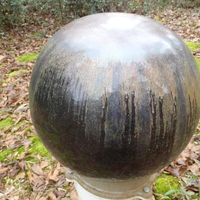 Gazing ball on stand