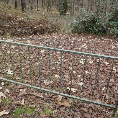 Queen (?) size iron headboard