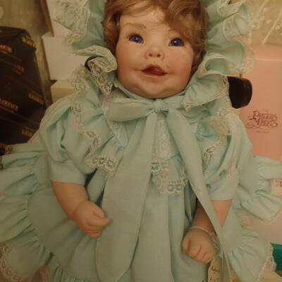 Porcelain Doll, light blue dress, no box