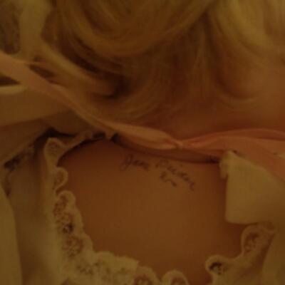 Porcelain Doll, long white dress, no box