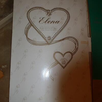 New in box, Boehm Porcelain Doll "Elena" Christening Doll In Bassinet