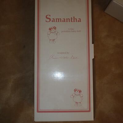 New in box; "Samantha" Porcelain Doll