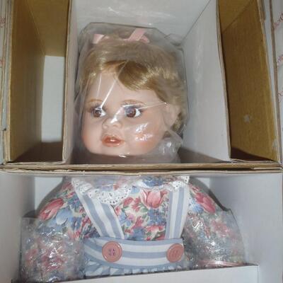 New in box; "Samantha" Porcelain Doll