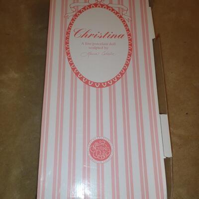 New in box; "Christina" Porcelain Doll; Hamilton Collection