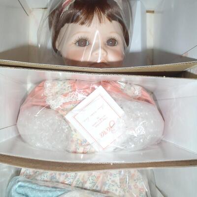 New in box; "Sara" Porcelain Doll; Hamilton Collection