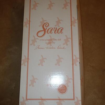 New in box; "Sara" Porcelain Doll; Hamilton Collection