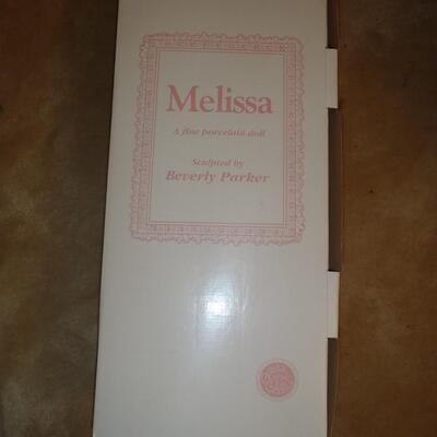 New in box; "Melissa" Porcelain Doll; Hamilton Collection