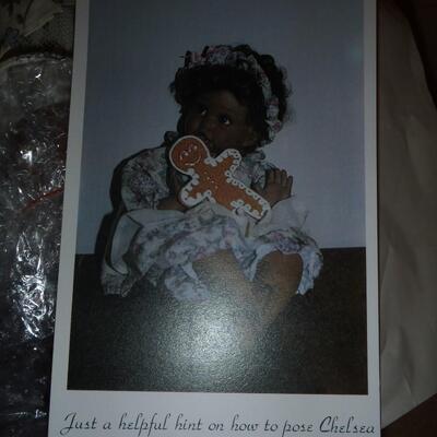 New in box; "Chelsea" Porcelain Doll