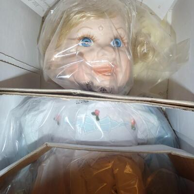 New in box; "Elena's First Portrait" Porcelain Doll; Willow Ltd Arts