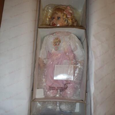 New in box; Porcelain Doll, "Lauren"