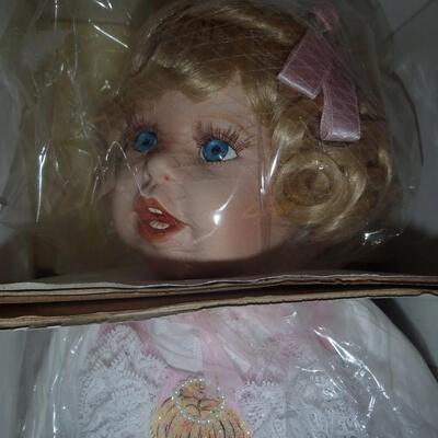 New in box; Porcelain Doll, "Lauren"