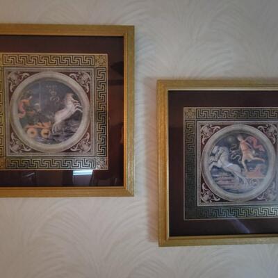 2 wall pictures of mars and Apollo