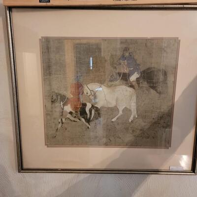 3 horse picture decor