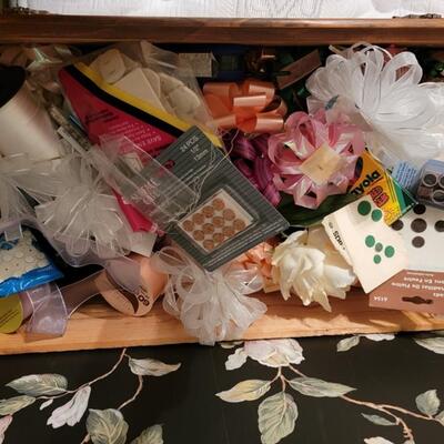 ribbon crafts knick knacks and misc fabric