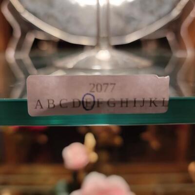 blue clear platter/glass/ceramic lot