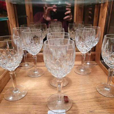 9 crystal glasses