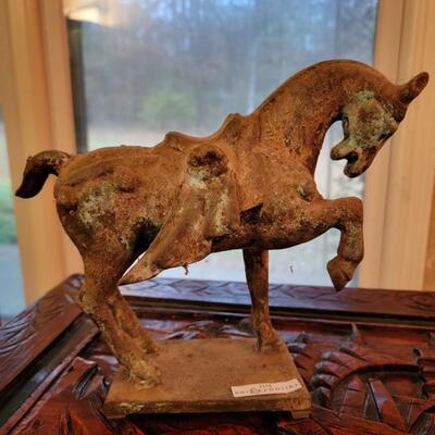 Cast iron antique horse