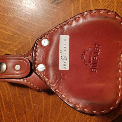 Firearm: Breuer bros. mfg. brown holster