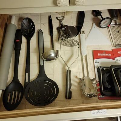 drawer of misc utensils