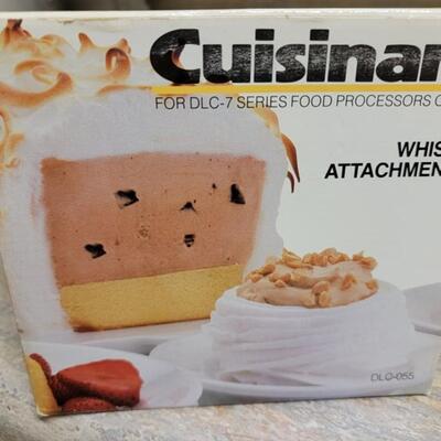 Cuisinart food processor, with attachments