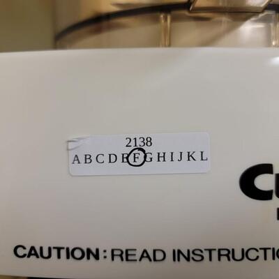 Cuisinart food processor, with attachments