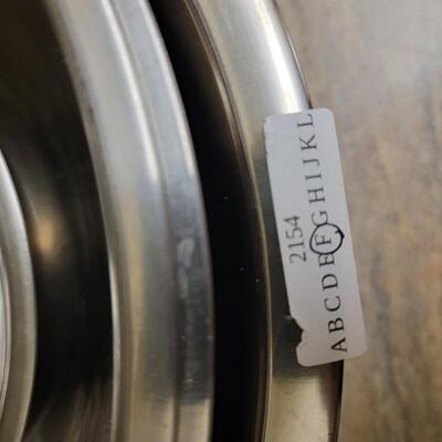5 stainless steel bowls