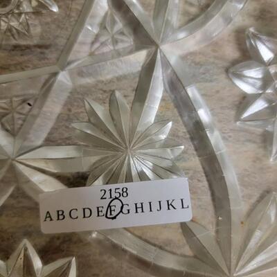 2 crystal serving dishes