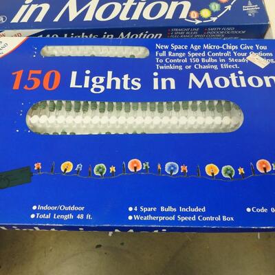 Christmas Lights in Motion: 2 Boxes 140, 1 box 150, and 1 box 50 miniature lites