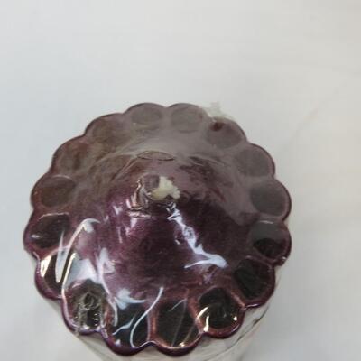 9 pc Home Decor: Candles, Mikasa Candle Dish, Brass, Beaded, Glass holders, etc