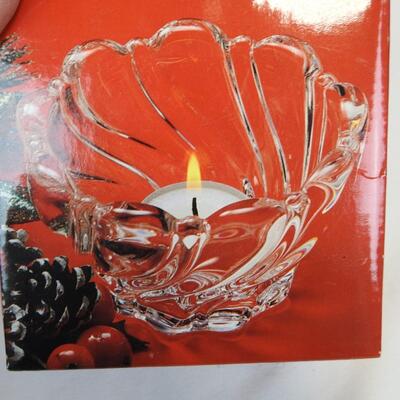 9 pc Home Decor: Candles, Mikasa Candle Dish, Brass, Beaded, Glass holders, etc