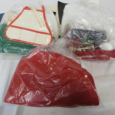 Set of 3 Soft Sculpture Kits w/ instructions: Santa, Mrs Claus Elf