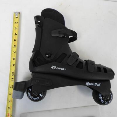 RollerBall Inline Skates, Black & Purple, With Box, Size 9