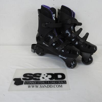 RollerBall Inline Skates, Black & Purple, With Box, Size 9
