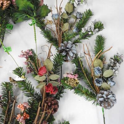 Craft Lot: Floral, Bells, Twisted Paper, Pine Needles