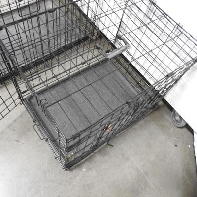 2 Metal Dog Kennels, Life Stages, Midwest, Dimensions In Pictures