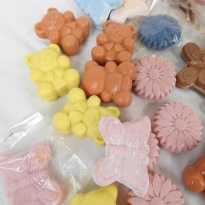 Lot of Homemade Soap, Butterflies, Bears, Flowers
