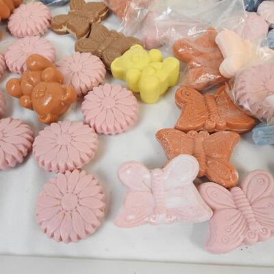 Lot of Homemade Soap, Butterflies, Bears, Flowers