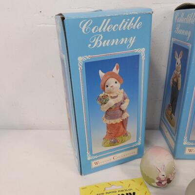 8 pc Easter Lot: Hand Painted Porcelain, Windsor Collection