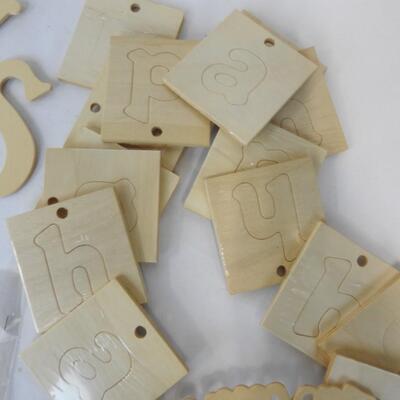 Wood Craft Lot: Wood Signs, Merry Christmas, Cut out Letters, Kitchen