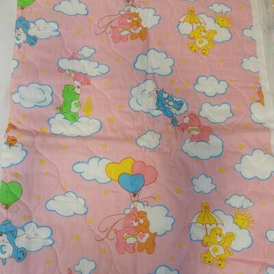 2 Care Bare Unfinished Quilts, Blue and Yellow Material