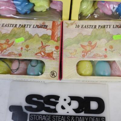 Easter Bunny Lights, Stake Lights, Party Lights, Vintage, In Box