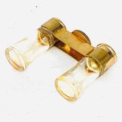 VINTAGE FIGURAL PERFUME MINIATURES BINOCULARS & OLD FASHIONED BUG SPRAYER