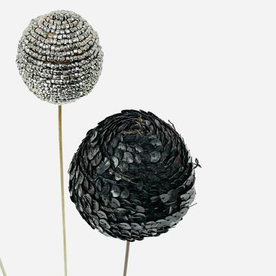 GROUP OF 4 UNIQUE ANTIQUE LONG HAT PINS