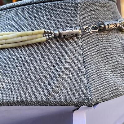 MULTI STRAND FAUX QUILL NECKLACE EARTH TONES NATIVE AMERICAN STYLE