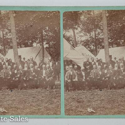 OUTSTANDING STEREOVIEW - RIPON WISCONSIN CAMP MEETING (CHURCH?)