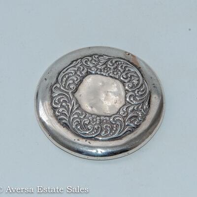 VINTAGE STERLING SILVER PILL BOX